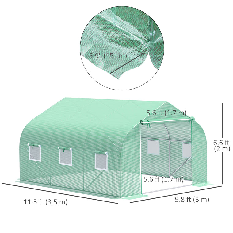 Portable Walk-In Greenhouse with Premium Steel Frame