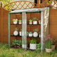 Portable Mini Greenhouse Green House with 3 Tier Shelves, Reinforced Cover, Roll-up Doors, 56.3" x 18.1" x 59.4"