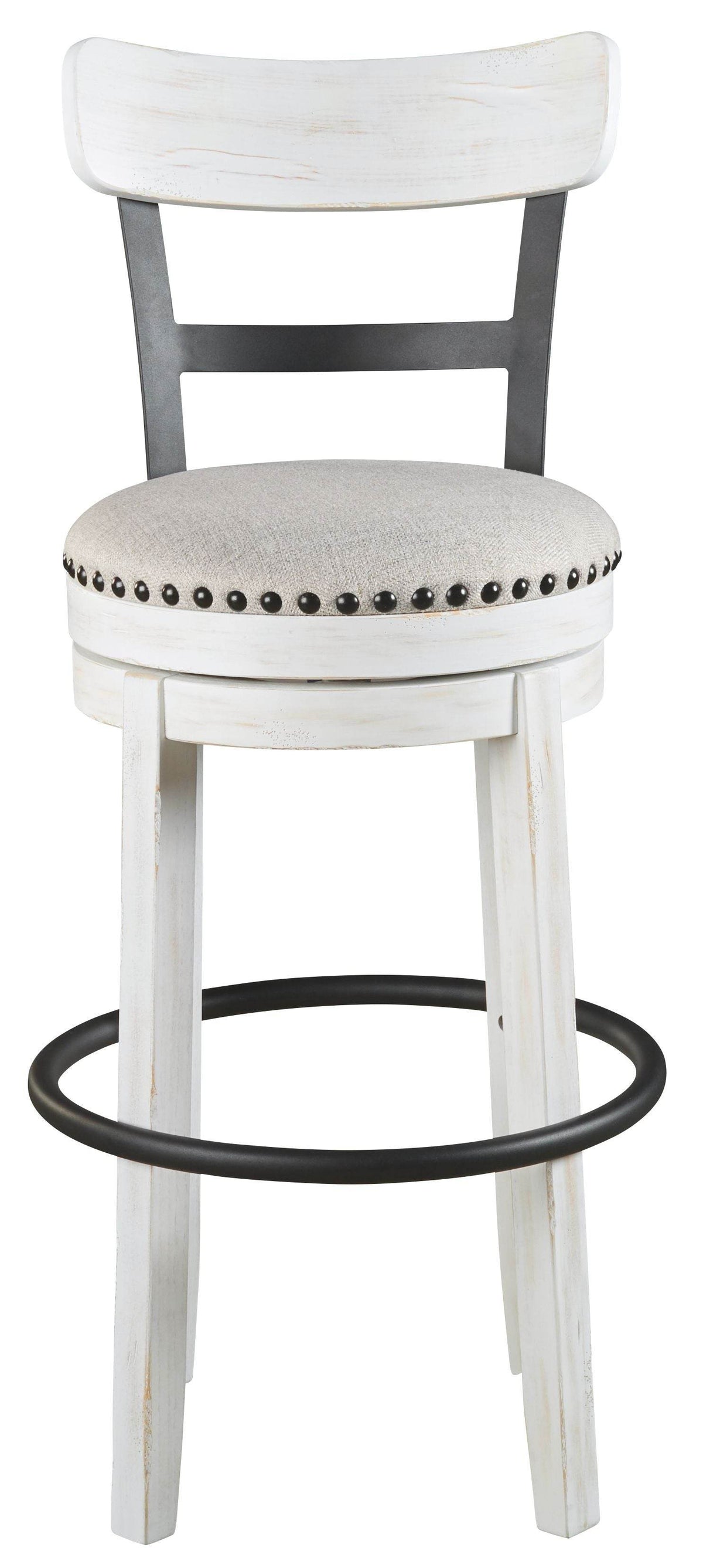 Valebeck - Tall Upholstered Swivel Barstool - Forward Furniture