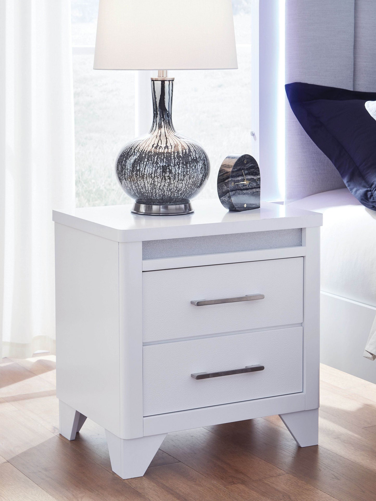Jarlee - White - Two Drawer Night Stand - Forward Furniture