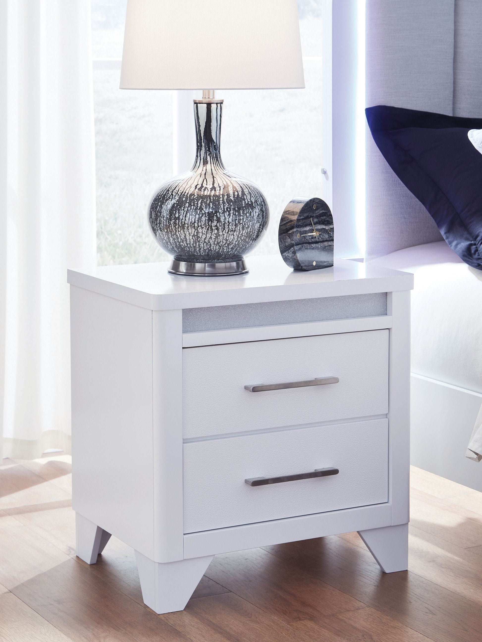 Jarlee - White - Two Drawer Night Stand - Forward Furniture
