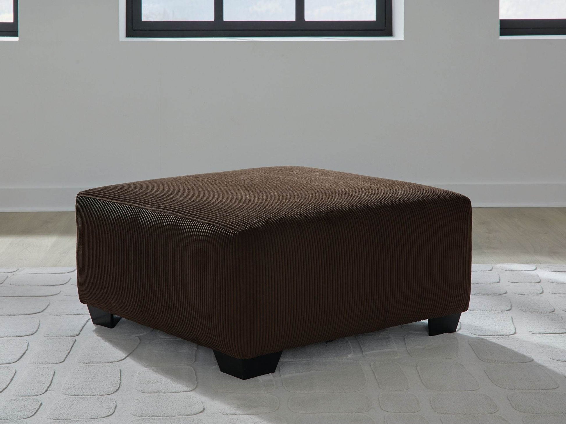 Kimlee - Chocolate - Oversized Accent Ottoman - Forward Furniture