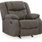 First Base - Gunmetal - Rocker Recliner - Faux Leather