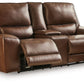 DeepWakes - Power Reclining Loveseat / Console / Adjustable Headrest