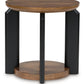 Kraeburn - Brown / Black - Round End Table