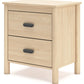 Cabinella - Tan - Two Drawer Night Stand