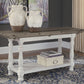 Havalance - Flip Top Sofa Table - Gray / White