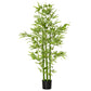 5FT Artificial Bamboo Tree Faux Decorative Plant in Nursery Pot for Indoor Décor