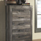 Wynnlow - Gray - Five Drawer Chest