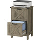 2-Drawer Vertical Filing Cabinet - Grey Wash