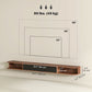71" Floating TV Stand with Flip Drawer - Walnut