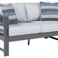 Amora - Charcoal Gray - Loveseat W/Cushion