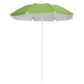 6.7ft Beach Umbrella with Push Button Tilt, Ruffled Outdoor Umbrella with Carry Bag and 8 Ribs, Green