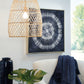 Calett - Beige - Rattan Pendant Light