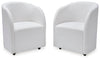 Rowanbeck - Dining Upholstered Arm Chair (Set of 2) - Ivory