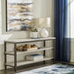 Shybourne - Gray / Aged Bronze - Sofa Table