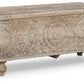 Fossil Ridge - Storage Bench - Beige
