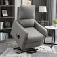 Electric Lift Recliner Chair Rising Power Chaise Lounge Fabric Sofa with Remote Control & Side Pocket for Living Room