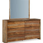 Dressonni - Brown - Dresser And Mirror