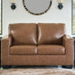 Bolsena - Caramel - Loveseat - Leather Match