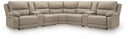 7 Pc. Reclining Sectional With 2 Storage Console