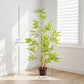 Artificial Bamboo Tree, 4ft Fake Tree with Realistic Leaf and Natural Trunk, Decorative Plant in Nursery