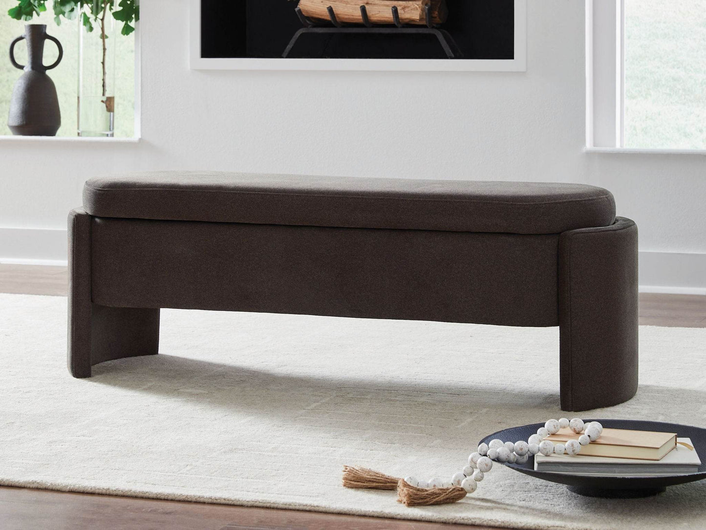 Vavuniya - Brown - Storage Bench - Forward Furniture