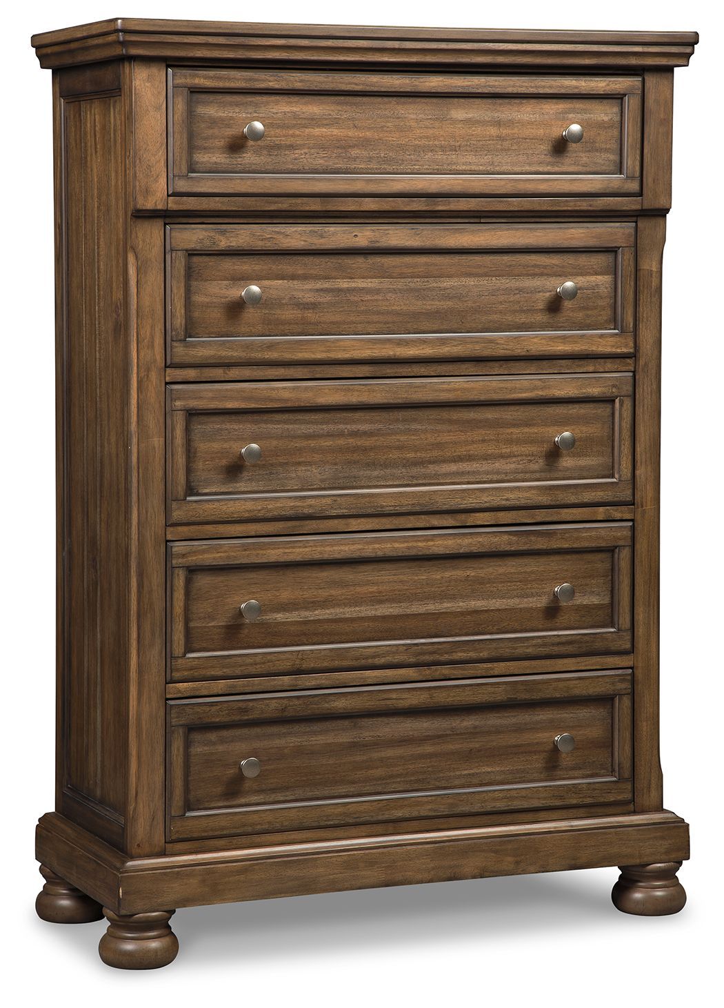 Flynnter - Medium Brown - Five Drawer Chest