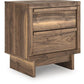 Chirason - Brown - Two Drawer Night Stand