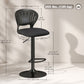 Swivel Counter Height Bar Stools Set of 2 - Black