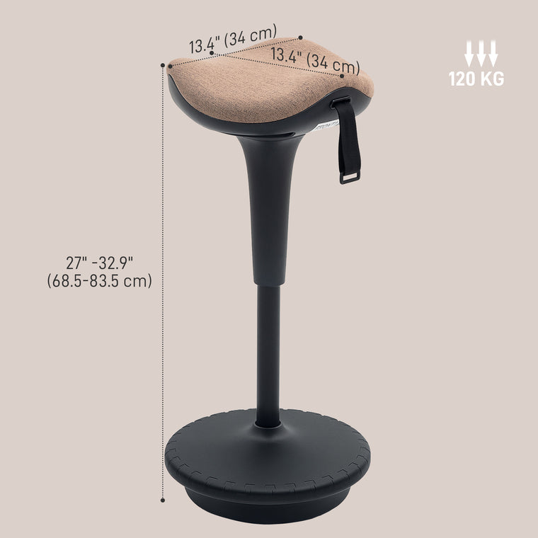 Adjustable Swivel Standing Desk Wobble Stool