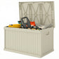 70-Gallon Resin Deck Box with Handles - Sand