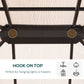 10' x 12' Hardtop Gazebo Canopy with Polycarbonate Roof, Aluminum Frame, Netting, Curtains and Ceiling Hook, Brown