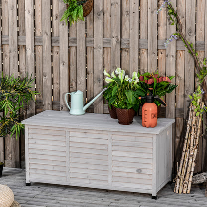 75 Gallon Wood Storage Bench with Aerating Gap