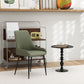 Upholstered Kitchen Chairs, Modern Dining Chairs Set of 2 with Diamond Tufting and Steel Legs for Dining Room, Green