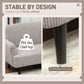 Modern Couch, 3 Seater Sofa, Corduroy Loveseat with Rubberwood Legs and Extra-Wide Seat, Light Grey
