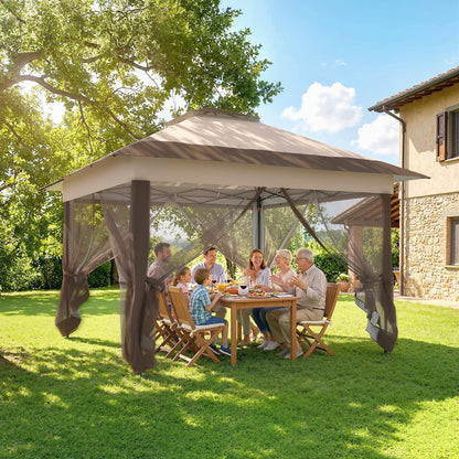12' x 12' Foldable Pop-Up Party Tent with Steel Frame