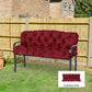 3 Seater Outdoor Swing Cushions with Backrest, Replacement Cushions for Patio Furniture, Wine Red
