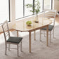Solid Wood Kitchen Table, Drop Leaf Tables for Small Spaces, Folding Dining Table, Natural