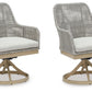 Seton Creek - Gray - Swivel Chair With Cushion (Set of 2)