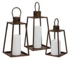Elmsworth - Indoor/Outdoor Lantern Set (Set of 3) - Brown