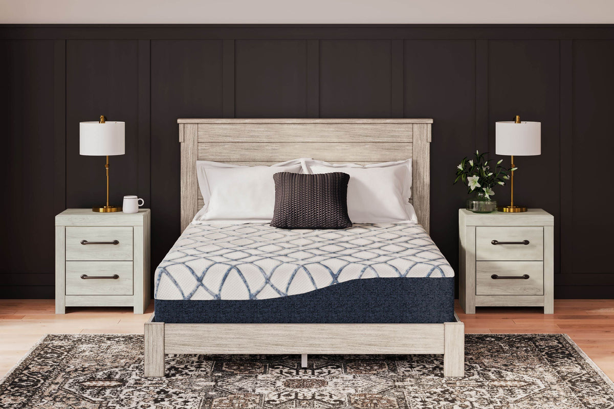 12 Inch Chime Elite 2.0 - White / Blue - California King Mattress - Forward Furniture