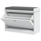 Shoe Storage with Seat, Upholstered Hallway Bench, Shoe Bench with Flip Drawer, Adjustable Shelf for 4-6 Pairs of Shoes