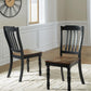 Clorazi - Dining Room Side Chair (Set of 2) - Black / Brown