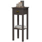 2-Tier Side Table with Drawer - Coffee