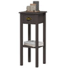 2-Tier Side Table with Drawer - Coffee