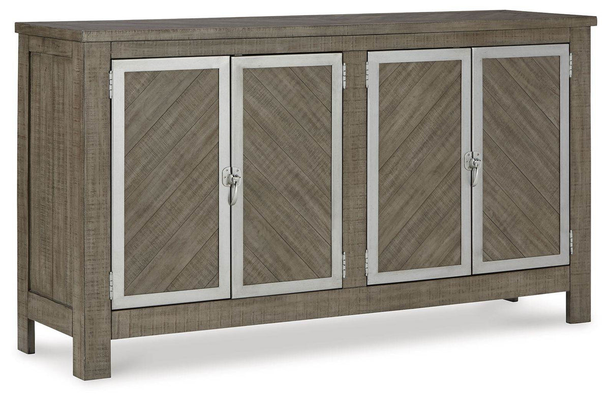 Krystanza - Dining Room Server - Weathered Gray