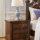 Lavinton - Brown - Three Drawer Night Stand