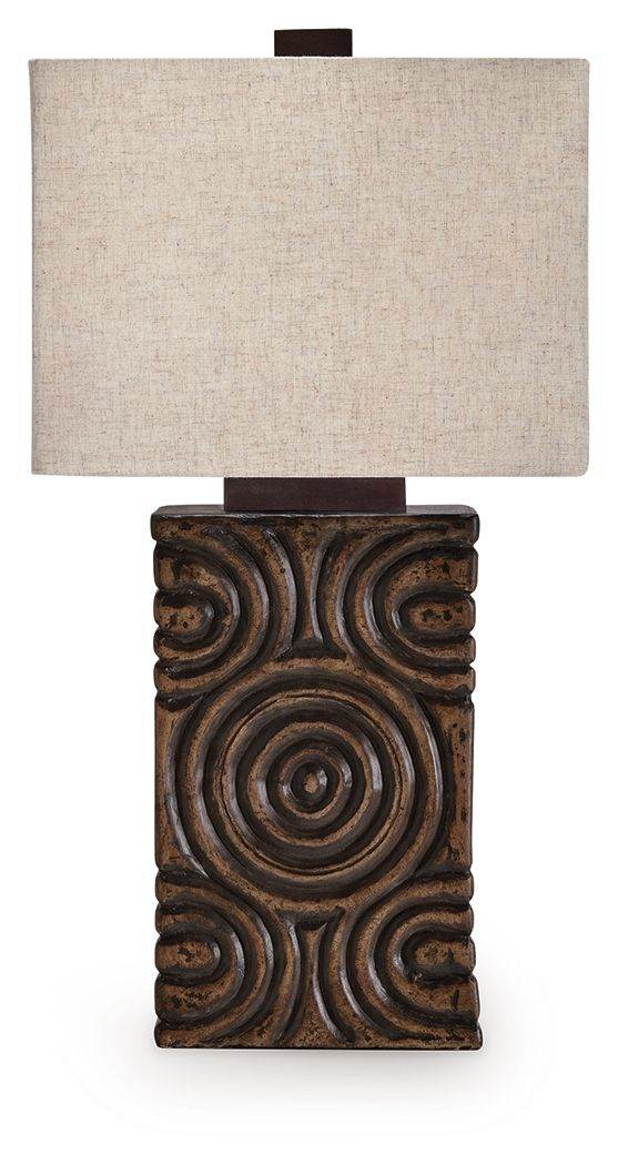 Heathbury - Antique Brown - Paper Table Lamp - Forward Furniture