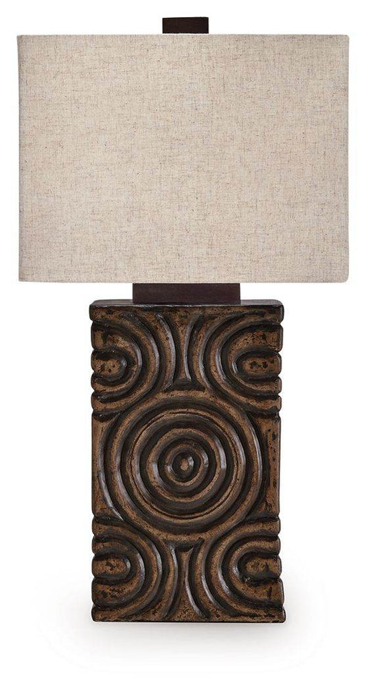 Heathbury - Antique Brown - Paper Table Lamp - Forward Furniture